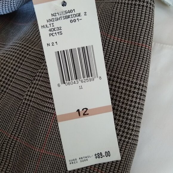 Jones New York Prince of Wales Checked Tweed midi skirt - Picture 4 of 6